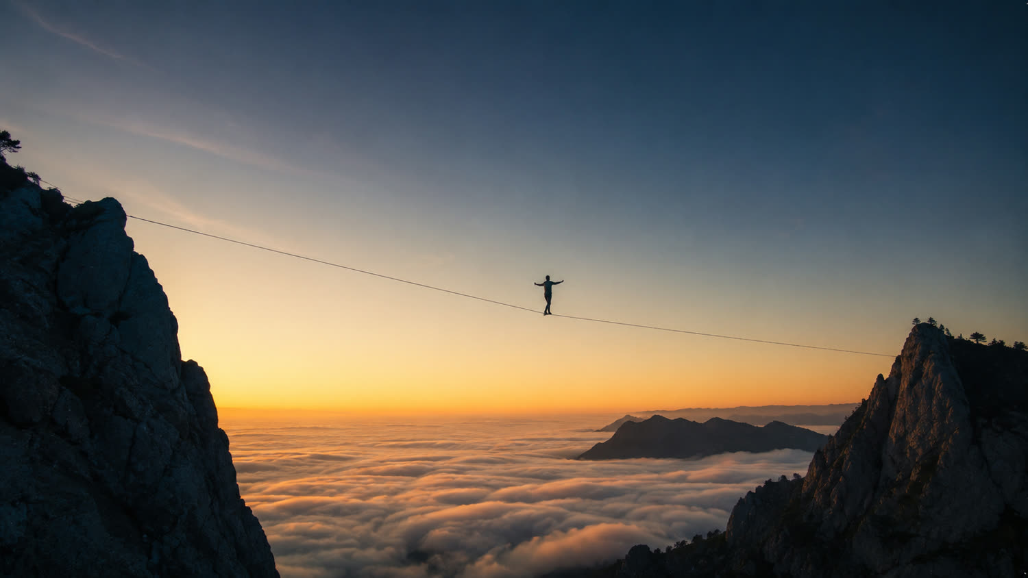 Funambule dans la brume : tenir le cadre demande de l'équilibre