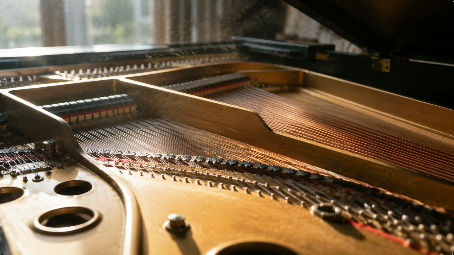 Cordes de piano : la tension juste produit l'accord